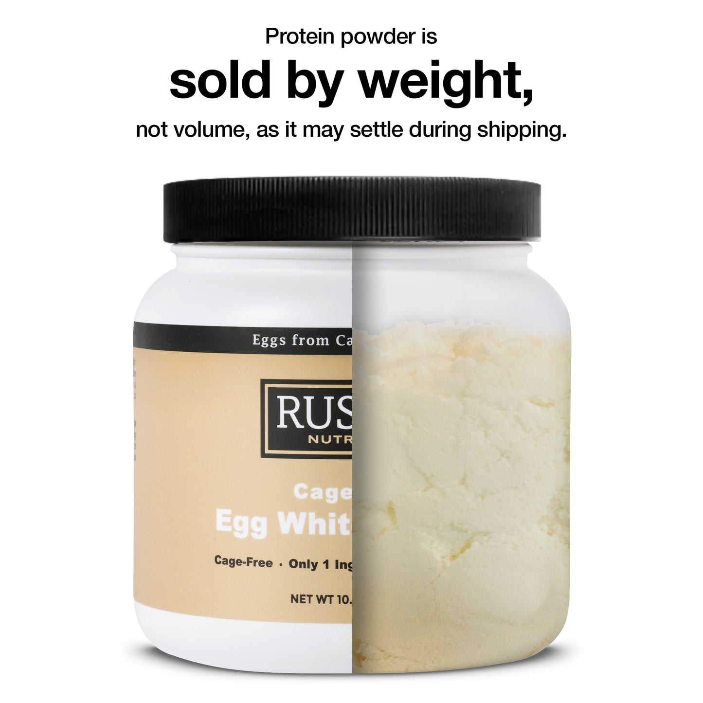 Rustic Nutrition - Cage-Free Egg White Protein Powder