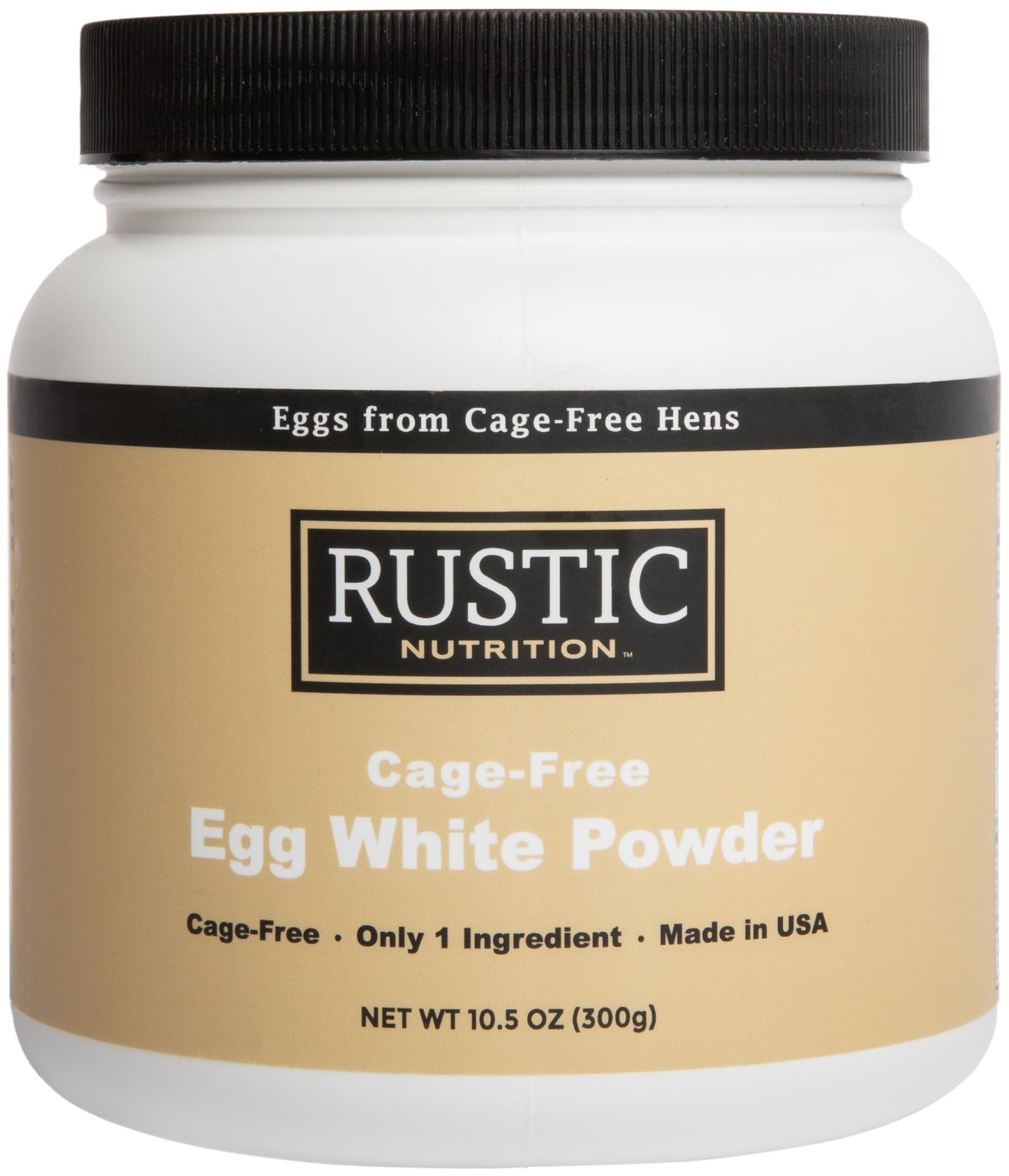 Cage-Free Egg White Protein Powder, Made in USA from Humanely-Raised Cage-Free Eggs, Only 1 Ingredient, Dried Egg Whites (Unflavored, 10.5 Oz)