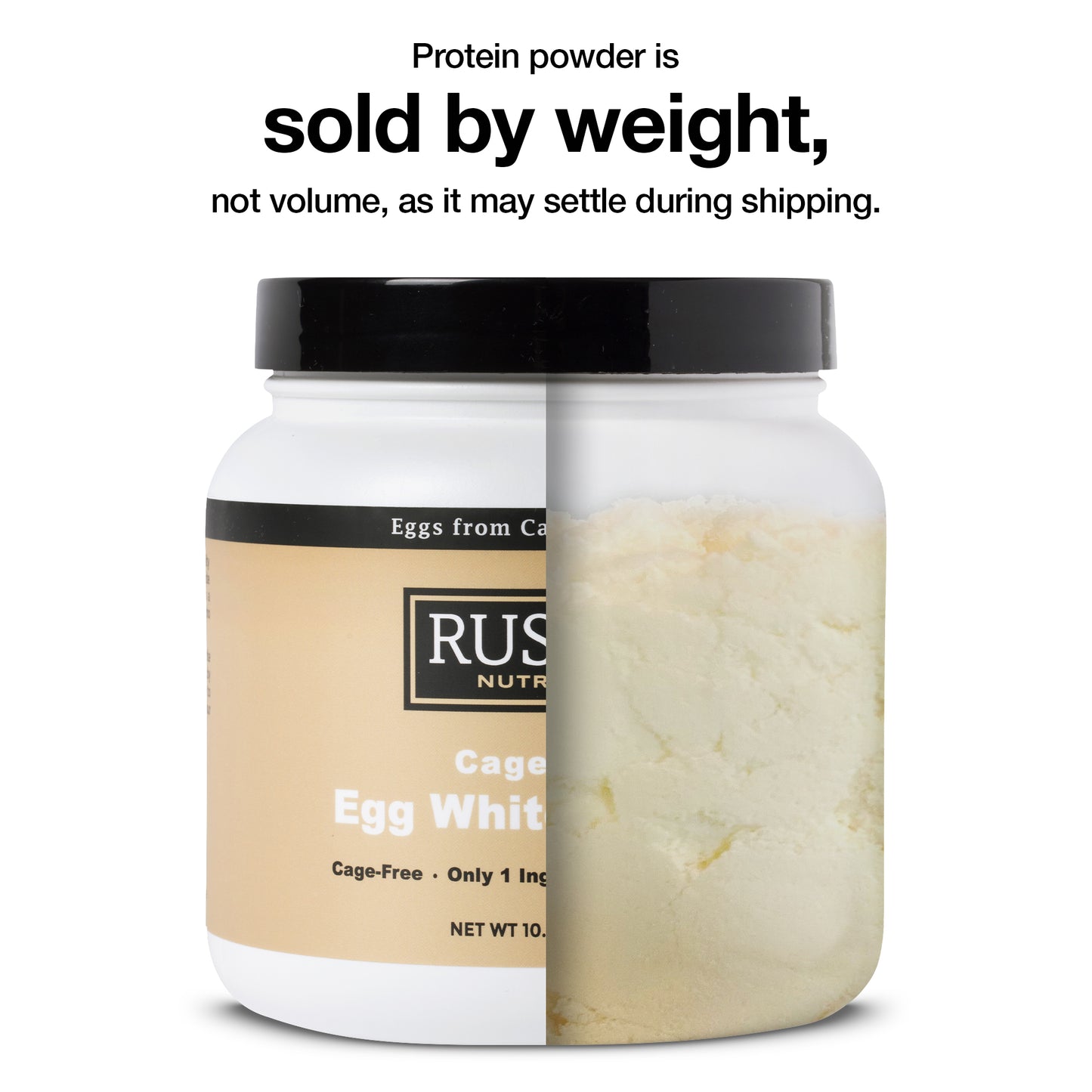 Rustic Nutrition - Cage-Free Egg White Protein Powder