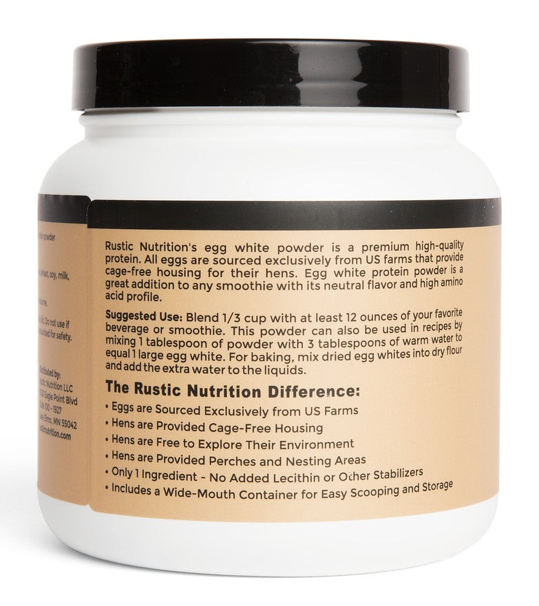 Rustic Nutrition - Cage-Free Egg White Powder