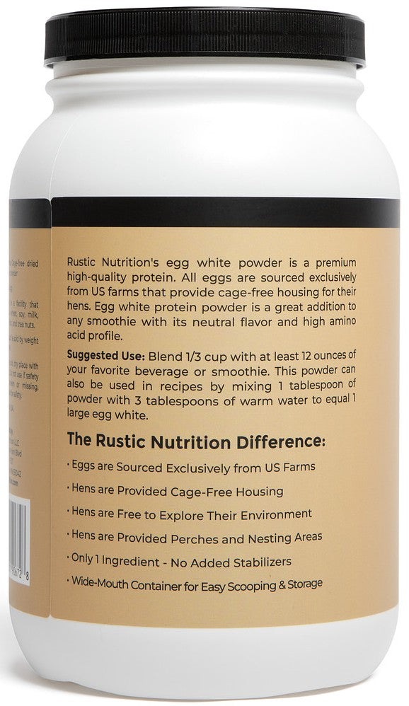 Rustic Nutrition - Cage-Free Egg White Powder